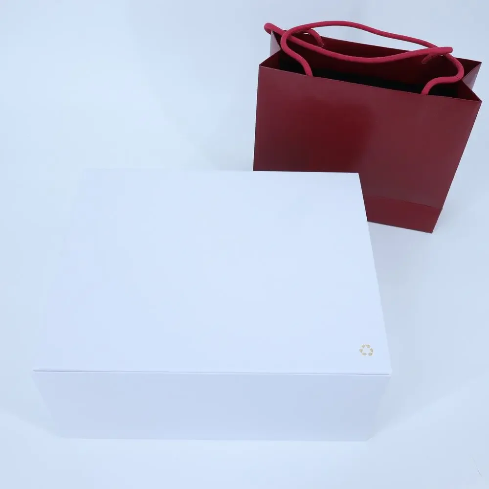 CARTIER White Gift Box and Red Paper Bag 5